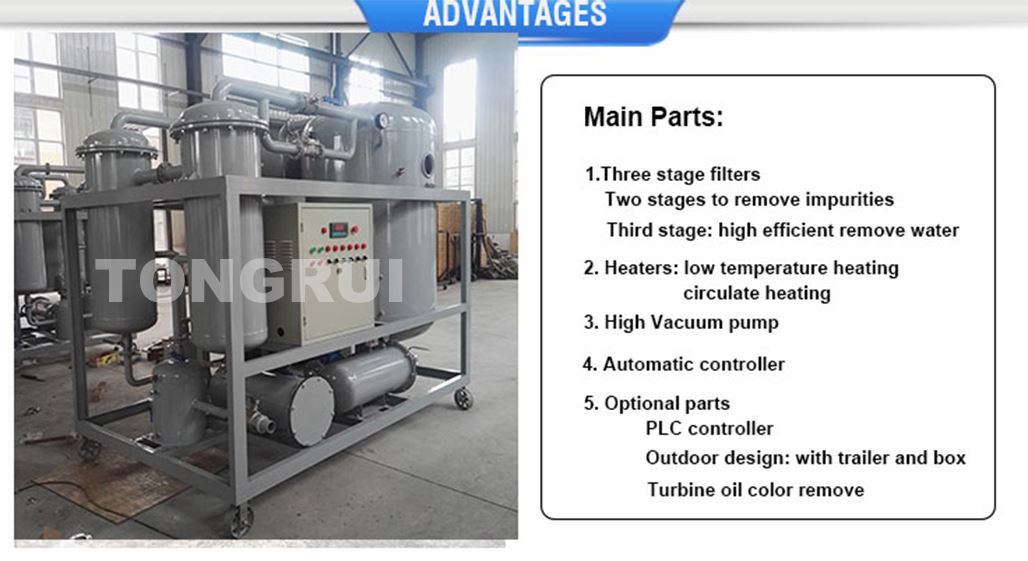 large vacuum oil station use oil purifier